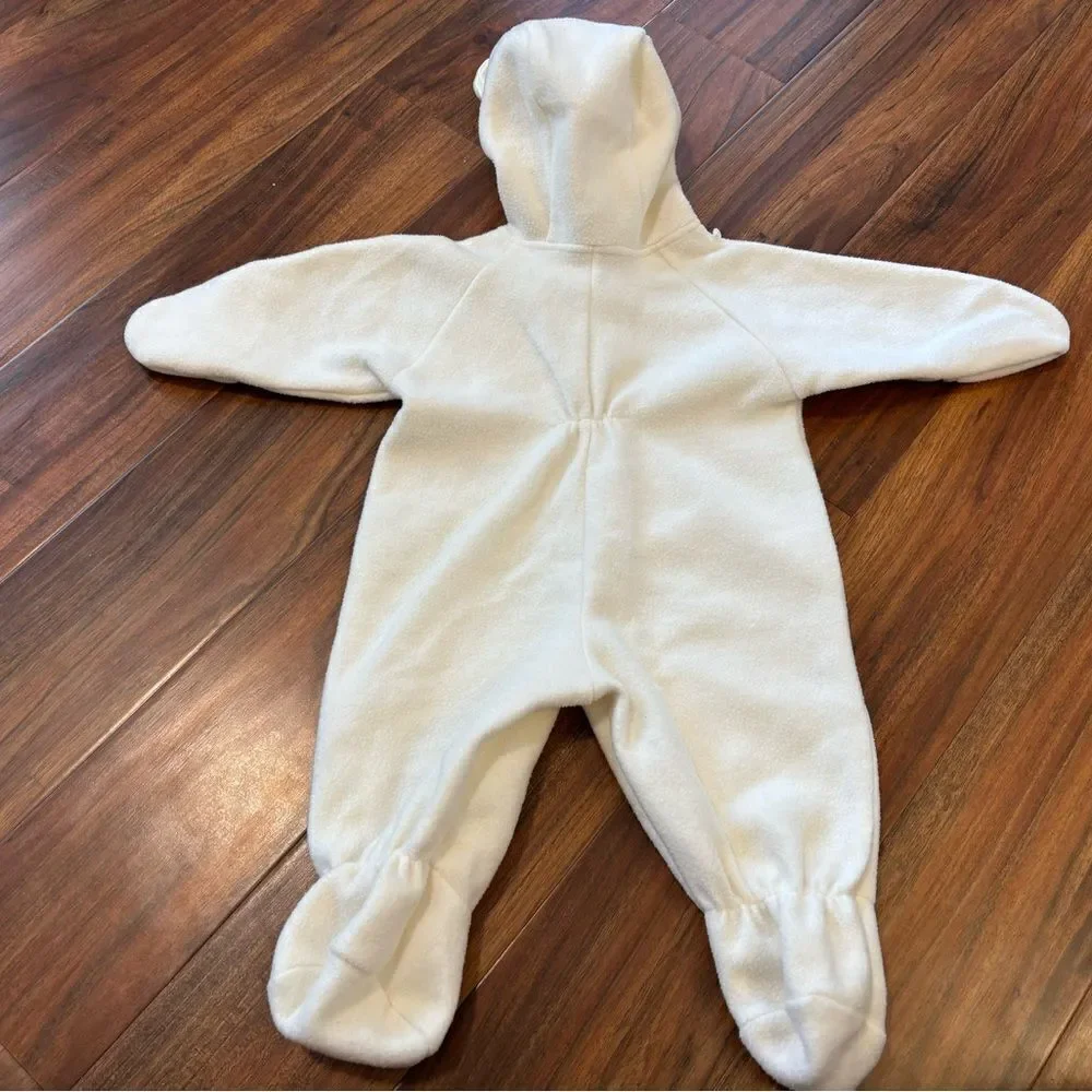 Disney Winnie the Pooh vintage fleece hooded snowsuit